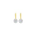 Alora-10ct-Gold-34-Carat-TW-Lab-Grown-Diamond-Flower-Cluster-Drop-Stud-Earrings Sale