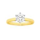 Alora-14ct-Gold-1-Carat-Lab-Grown-Diamond-Solitaire-RIng Sale