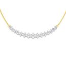 9ct-Gold-Diamond-Gradual-Curved-Necklet Sale