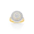 9ct-Gold-Two-Tone-Diamond-Ring Sale