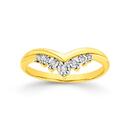 9ct-Gold-Diamond-V-Shape-Ring Sale