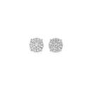 9ct-White-Gold-Diamond-Cluster-Stud-Earrings Sale