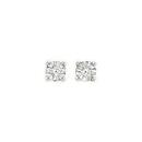 9ct-Gold-Two-Tone-Diamond-Small-Four-Claw-Stud-Earrings Sale