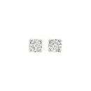 9ct-Two-Tone-Gold-Diamond-Small-Four-Claw-Stud-Earrings Sale