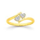 9ct-Gold-Diamond-Double-Heart-Ring Sale