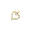 9ct-Gold-Diamond-Open-Heart-Pendant Sale