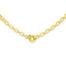 9ct-Gold-50cm-Solid-Oval-Belcher-Necklet-with-Bolt-Ring Sale