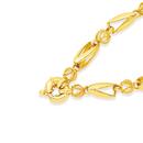 9ct-Gold-19cm-Solid-Bolt-Ring-Bracelet Sale