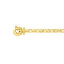 9ct-Gold-19cm-Solid-Diamond-Belcher-Bolt-Ring-Bracelet Sale