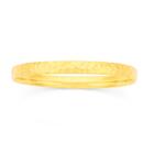 9ct-Gold-6x65mm-Hollow-Hammered-Bangle Sale