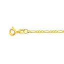 9ct-Gold-19cm-Solid-Diamond-Cut-Figaro-31-Bracelet Sale