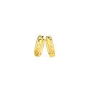 9ct-Gold-10mm-Diamond-cut-Huggie-Earrings Sale