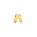 9ct-Gold-10mm-Diamond-cut-Huggie-Earrings Sale