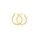9ct-Gold-10mm-Beaded-Hoop-Earrings Sale