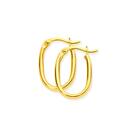 9ct-Gold-10x15mm-Oval-Hoop-Earrings Sale