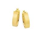 9ct-Gold-Wide-Half-Round-Oval-Hoop-Earrings Sale