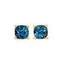 9ct-Gold-London-Blue-Topaz-Stud-Earrings Sale