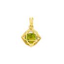 9ct-Gold-Peridot-Prism-Pendant Sale