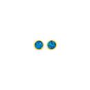 9ct-Gold-London-Blue-Topaz-Stud-Earrings Sale