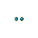 9ct-Gold-London-Blue-Topaz-Stud-Earrings Sale