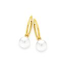 9ct-Gold-Freshwater-Pearl-6mm-Drop-Earrings Sale