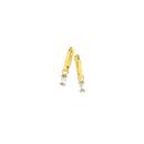 9ct-Gold-Cubic-Zirconia-Drop-Hoop-Earrings Sale