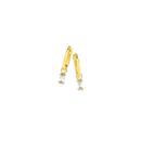 9ct-Gold-Cubic-Zirconia-Drop-Hoop-Earrings Sale