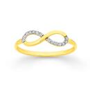 9ct-Gold-Cubic-Zirconia-Pave-Infinity-Ring Sale