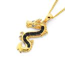 9ct-Gold-Sapphire-Diamond-Dragon-Pendant Sale