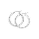 Silver-Half-Round-Tube-Hoop-Earrings Sale