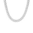 Sterling-Silver-50cm-Fancy-Dia-Cut-Curb-Chain Sale