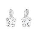 Sterling-Silver-Cubic-Zirconia-Kiss-Drop-Earrings Sale
