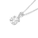Silver-CZ-Kiss-Pendant Sale