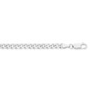 Silver-19cm-Solid-Flat-Curb-Bracelet Sale