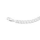 Silver-20cm-Diamond-Cut-Bevelled-Curb-Braclet Sale