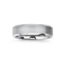 Tungsten-Carbide-Matte-Bevel-Edge-Mens-Ring Sale