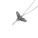 Sterling-Silver-Oxidised-Eagle-Dagger-Mens-Pendant Sale