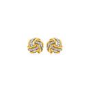 9ct-Gold-Diamond-Knot-Stud-Earrings Sale