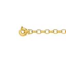 9ct-Gold-195cm-Solid-Oval-Belcher-Bolt-Ring-Bracelet Sale