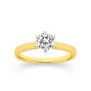 Alora-14ct-Gold-1-Carat-Lab-Grown-Solitaire-Diamond-Ring Sale