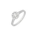 9ct-White-Gold-Diamond-Flower-Cluster-Ring Sale