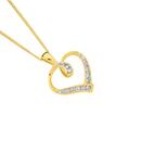 9ct-Gold-Diamond-Heart-Pendant Sale