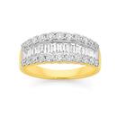 9ct-Gold-Diamond-Three-Row-Band Sale