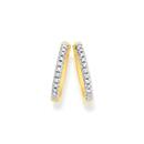 Exquisites-9ct-Gold-Diamond-Huggie-Earrings Sale