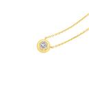 9ct-Gold-Diamond-Bezel-Set-Necklet Sale