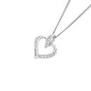 9ct-White-Gold-Diamond-Open-Heart-Pendant Sale