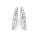 9ct-White-Gold-Diamond-Huggie-Earrings Sale