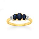 9ct-Gold-Sapphire-10ct-Diamond-Trilogy-Ring Sale