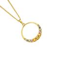 9ct-Gold-Multi-Natural-Sapphire-Round-Brilliant-Cut-Graduated-Circle-Pendant Sale