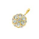 9ct-Gold-Aquamarine-Diamond-Enhancer-Pendant Sale